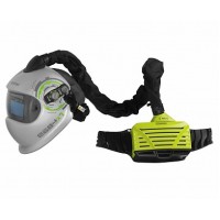 Комплект е3000 зеленый с маской сварщика е684 - (СИЗОД, маска, аккумулятор 20 часов, поясной карабин для маски, сумка для комплекта) 